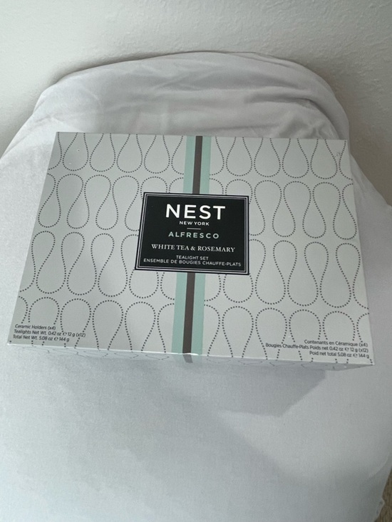 NEST Fragrances Other - Best New York Alfresco white tea & rosemary tealight candles with holders NWT